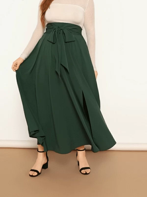 Saia Longa Elegante - Verde Militar